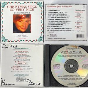 Blossom Dearie & Mike Rienz Christmas Spice So Very Nice CD 1991 SIGNED "To Ted"